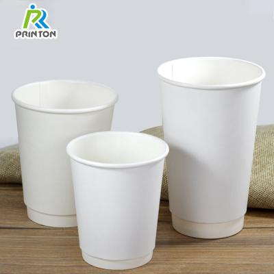 China Disposable 12oz 16oz Take Away Biodegradable Coffee Cups Wallpaper Double Cups Coffee for sale