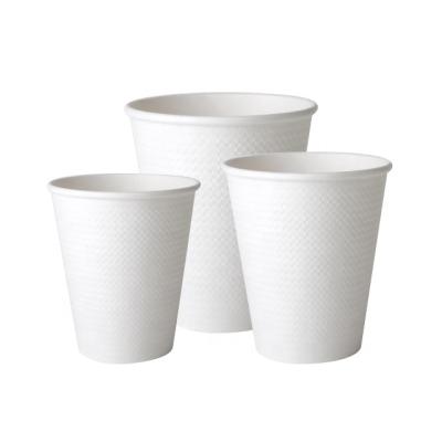 China 3oz 5oz 8oz Disposable Wallpaper Cup Double Takeout White Custom Printed Disposable Coffee Paper Cups for sale