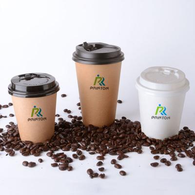 China Custom Printed Eco-friendly Single Wall Disposable Paper Cups Disposable Kraft Paper Coffee Cups for sale