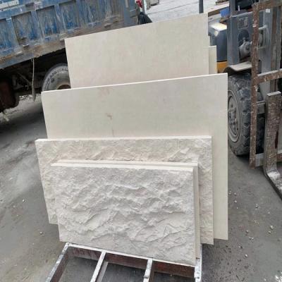 China Modern Split White Limestone Portugal For Exterior Cladding for sale