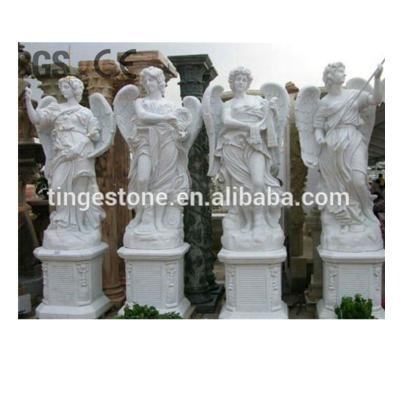 China Western Crying Woman Statues Kneeling Angel Sculpture With Wings And Base for sale