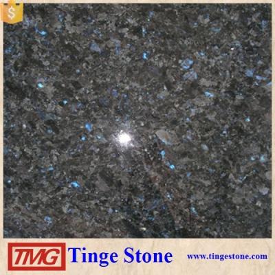 China Interior And Exterior Decoration Angola Black Granite Blue In Night Granite Price for sale