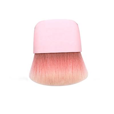 China Logo Maker Logo Pink Single Blending Highlighter Kabuki Eco-Friendly Multi Functional Multi Functional Silver Brush for sale