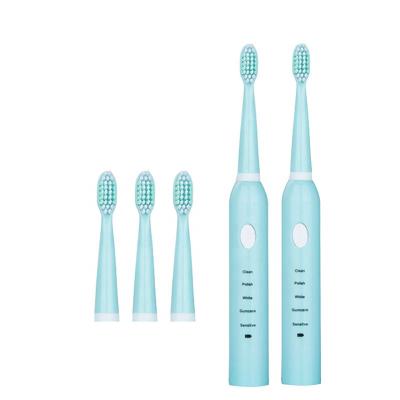 China Battery Operated Teeth Whitening Electric Sonic Products Toothbrush Electronic Toothbrush With 4 Electric Toothbrush Heads for sale