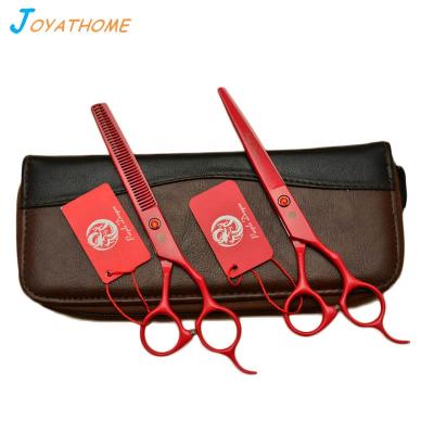 China 7pcs Thinning Scissors Hair Thinning Scissors Set Sets Professional Barber Shop Equipment Hairdressing Tool Clippers Shears Clippers for sale