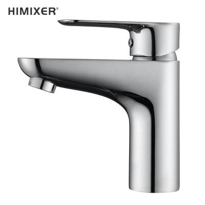 China Modern Single Lever Metered High Quality Deck Mounted Mixer Tap Bathroom Sink Cold Water Mixer Taps Hot Torneira Faucets for sale