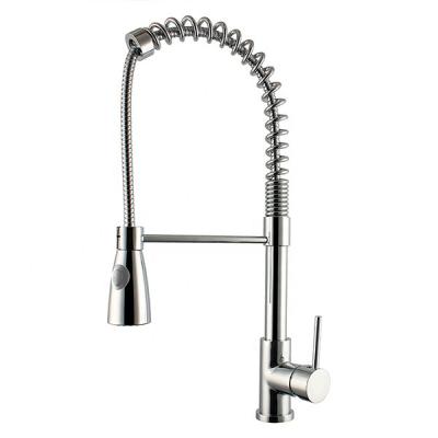 China Pull out chrome single brass torneira spray cupc UPC cold water mixer tap gourmet hot kitchen faucet pull out for sale