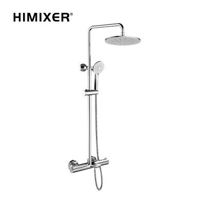 China With Slide Bar Water Mixer Tap Bathroom Shower Faucet 3 Handle 3 Function Bathtub Shower Model New HIMXIER Dual for sale