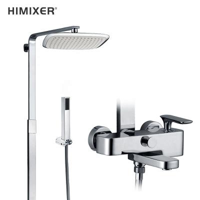 China With Popular HIMIXER Slide Bar Goods Pressure Spray Mixer Shower 3 Function Shower Faucet Set for sale