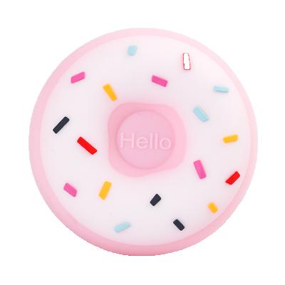 China Cute New Product High Quality Smart Donuts Rainbow Night Light Desk Lamp Silicone Night Light for sale