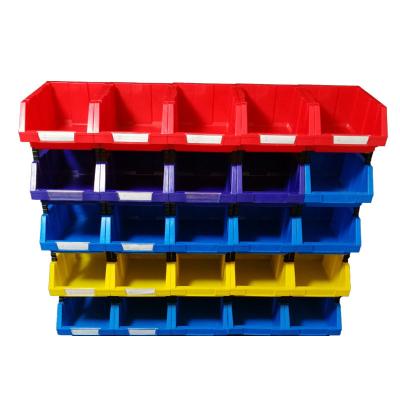 China Front Opening Stacking Warehouse Bin Viable Plastic Small Stackable Parts Select Storage Box Bin for sale