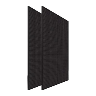 China Teejoin Matte Black Frame 355w 360w 360w 365w 370w 375w Felt Mono Monocrystalline Black Half Perc Cell Solar Panel 166mmx166mm for sale