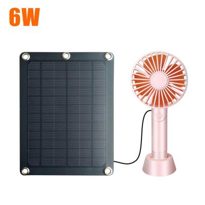 China Custom Portable 6W 12V Cell Phones Cell Phones Travel Power System Battery Charger Mini Solar Panel For Usb Small Fan Power Supply for sale