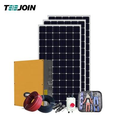 China Home Kit 5000w Solar Panel Home On Grid 5kw 5kva 5000w Off Grid System Solar Energy Storage Solar Power System for sale