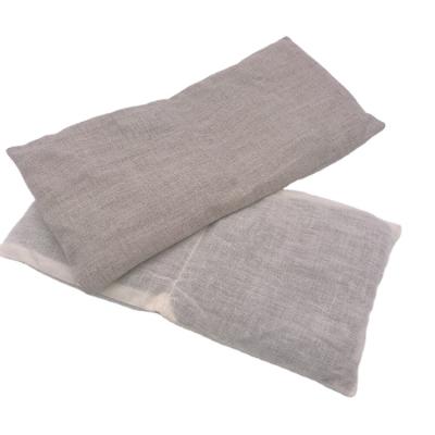 China Hotel Microwavable Clay Beads Eye Mask Cotton Passionate Flaxseed Filled Lavender Yoga Eye Pillow for sale