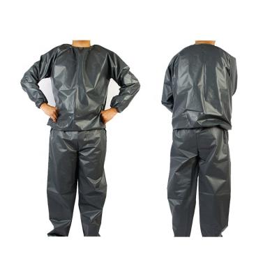 China For Men And Women Wholesale Black Sauna Suit Sliver Cheap Sauna Suit Sauna Suit PVC Or EVA Clear Plastic Material for sale