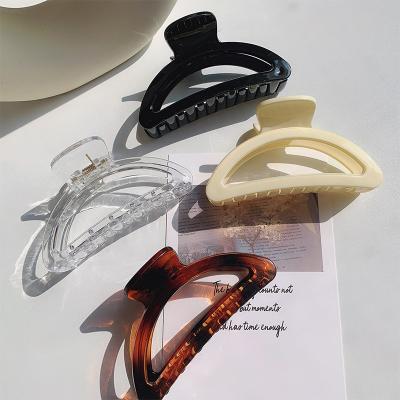 China 2022 New Korean Custom Hair Accessories Daily Decorative Acetate Hair Claw Plastic Hair Claw Clips Wholesale Korean For Women for sale