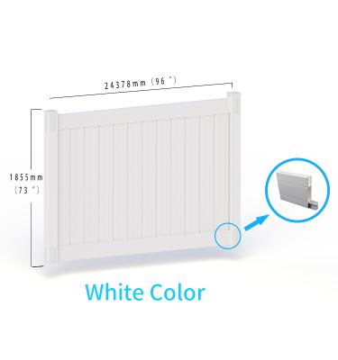 China Wholesale High Quality White Fence Easily Assembled PVC Vinyl Privacy Panel From Factory Price for sale