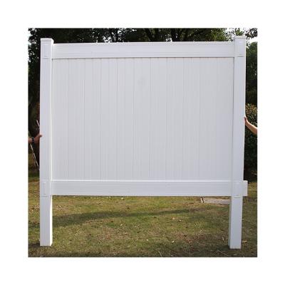 China Easily Assembled 6' x8 White PVC Fencing Garden PVC Fencing White Vinyl Fence Grounding for sale