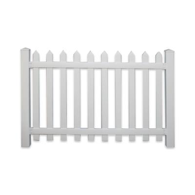 China Easily Assembled White PVC Garden Fence Picket Panel Pool Barrier for sale