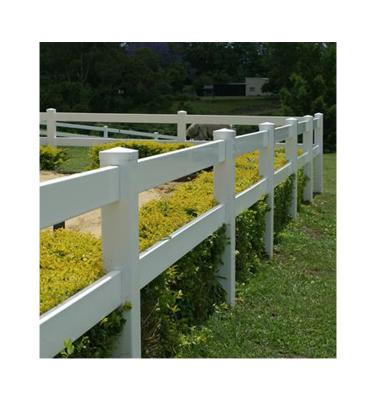 China Easily Assembled Cheap Rail PVC Durable Using Promotional Horse Fence for sale