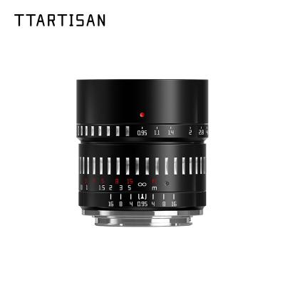 China TTArtisan 50mm F0.95 Large Aperture Prime Lens for Sony E Mount Fujifilm X Canon M Canon RF-S Leica L Nikon Z Camera 50mm f0.95 for sale