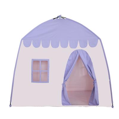 China Toy Safety Standards Large Children's Playhouse Cotton Fabric Princess Castle Play Tent for Kids Indoor Outdoor with Carry Bag for sale