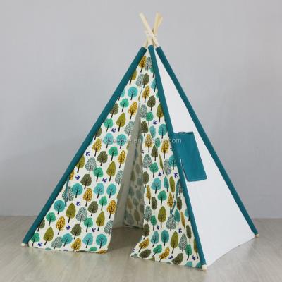 China Toy Safety Standards Pop Kids Teepee Tent 100% Cotton Canvas Playhouse for sale