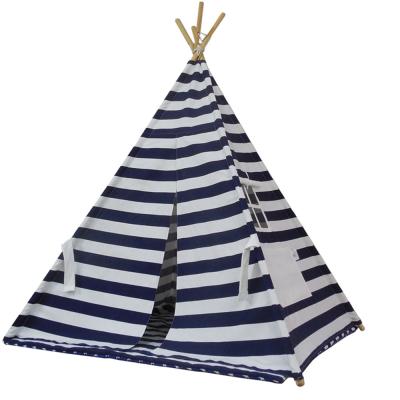 China Toy Safety Standards Baby Tent Toy Kids Tent House Kids Teepee Tent Castle 100% Cotton Canvas With Mat for sale