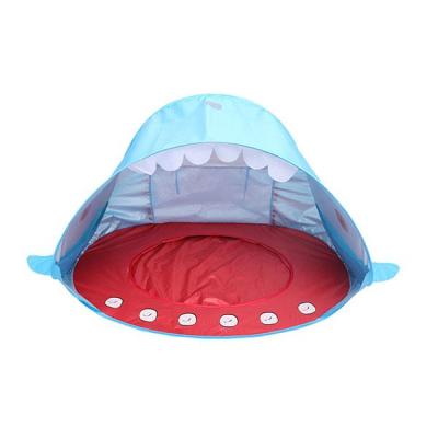 China Toy Safety Standards Outdoor Hot Selling Noise Folding Portable Sun Shelter Kids Swimming Shark Beach Tent For Kids for sale