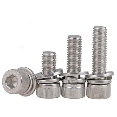 China Favorable Price Round Stainless Steel Combination Hexagon Socket Screw Round Head Bolt for sale