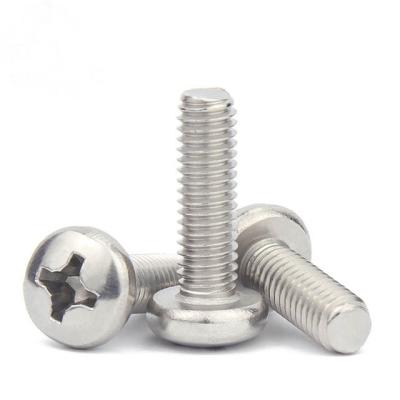 China Good Round Professional Stainless Steel Cross Back Round Head Machine Screw Fasteners for sale