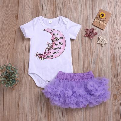 China Toddler Kids Casual Clothes Set Short Sleeve Girls Clothing Set for sale