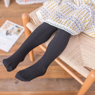 China Wholesale Soild Color Breathable Cotton Knit Leggings For Babies for sale