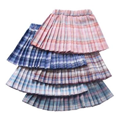 China 2022 Factory Direct Selling High Quality Breathable Children Short Dress Toddler Girls Plaid Skirts for sale