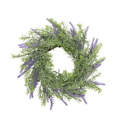 China The other ear and wheat lavender garland/the lavender spring garland/the artificial flower lavender garland for sale