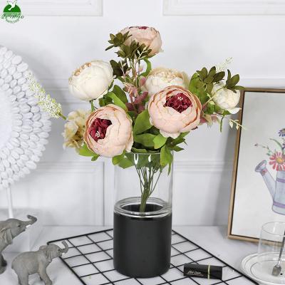 China 2021 High Quality Silk Flower Arrangements Wedding Flower Artificial Silk Roses Flowers QH230-0002B for sale