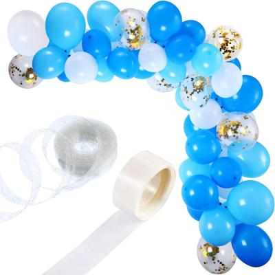 China Wedding 112 Pieces Wedding Balloon Garland Kit Balloon Arch Garland for Wedding Birthday Party Decorations (Blue White) for sale