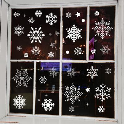 China DIY Supplies DIY Make Sure Christmas Clings For Windows Christmas Window Decals Scandinavian Stickers For Christmas Holiday Home Office Stained Glass Decor for sale