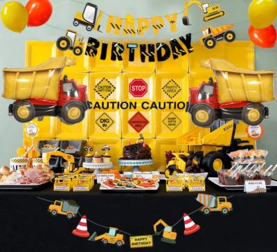 China Building Supplies Dump Truck Party Decorations Birthday Party Building Supplies Kits Set Z002 for sale