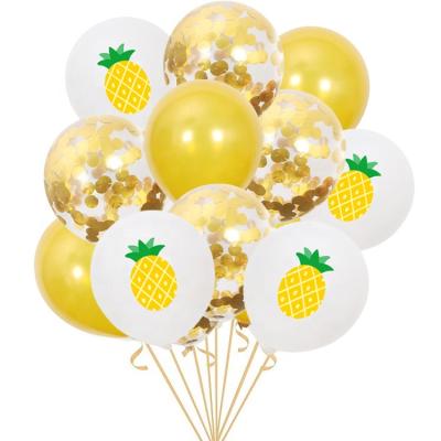 China Happy New Year Hawaii Party Happy New Year Balloons Set Latex Balloons Set Baby Shower Wedding Luau Party Decor S013 for sale