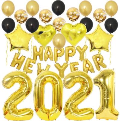 China Happy New Year 2023 Happy New Years Banner Banner Foil Balloons Hello for Cheers at Holiday Party 2023 S014 for sale