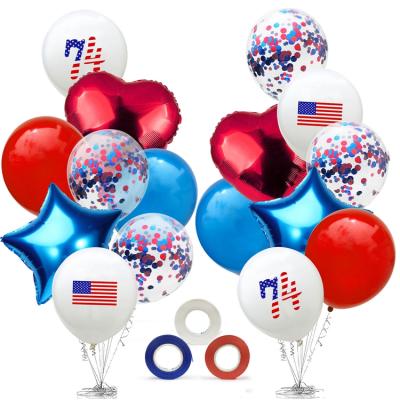 China Wedding Wedding 4th of July Decorations Balloon Kit American Independence Day Patriotic Party Decoration Supplies for sale