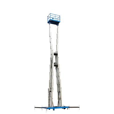 China High Quality Hotel Electric Machine Double Masts Aluminum Lifter 6m 8m Full Man Lifter 200kg for sale