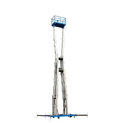 China Hotels Electric Aerial Work Lift Platform Aluminum Alloy Portable Lift for sale