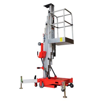 China Safety 6-14m Working Height Explosion Proof High Elevator Platform Single Aluminum Personal Lift for sale