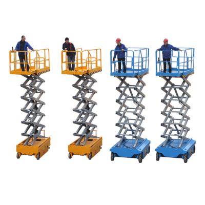 China Hotels 6m 8m 10m 12m lift electric platform hydraulic self propelled mobile scissor lift for construction for sale