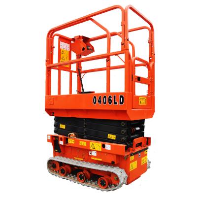 China Hotels 6m Rough Terrain Track Scissor Lift In Low Failure Rate for sale