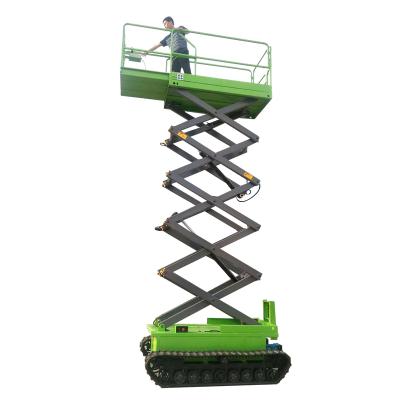 China Self Propelled Lifting Equipment Hotels Scissor Lift Electric Crawler Platform 4.5m-12m Hydraulic for sale