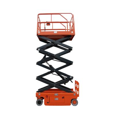 China Advertising Company 6M 8M Construction Lifter High End Self Propelled Mobile Electric Motion Scissor Lift Tables for sale